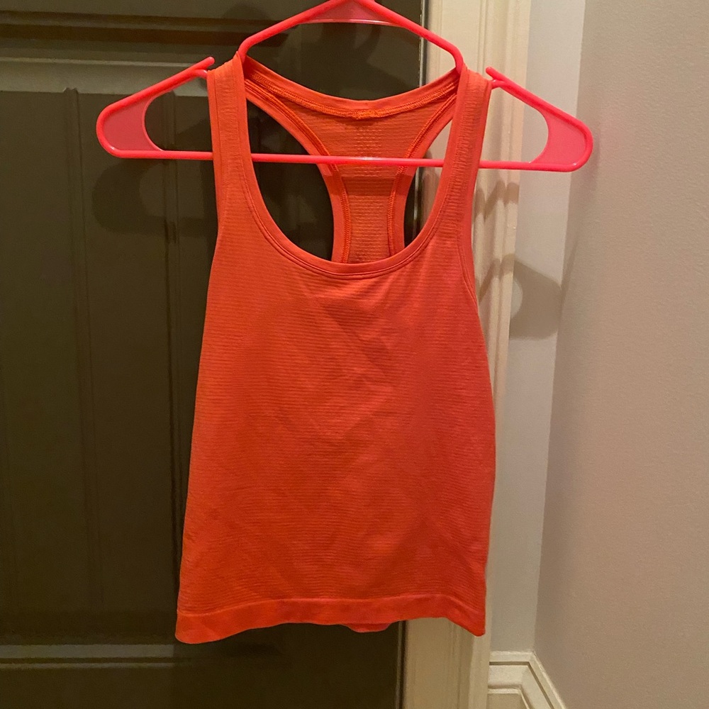 Orange Lululemon size 2 tank top